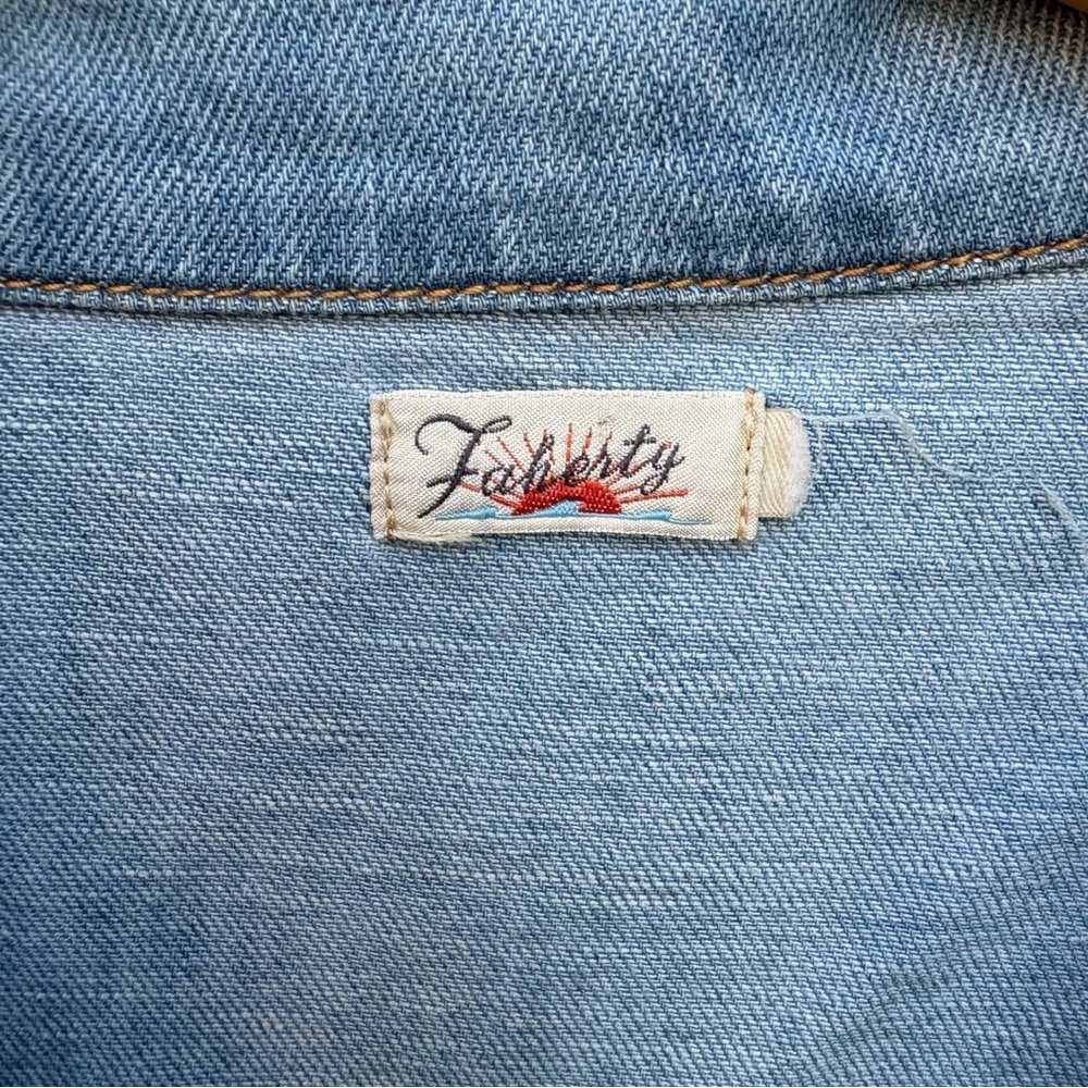 Faherty Utility Denim Romper - image 5